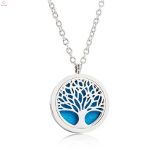 Wholesale Life Tree Aroma Aromatherapy Pendant Oil Diffuser Necklace